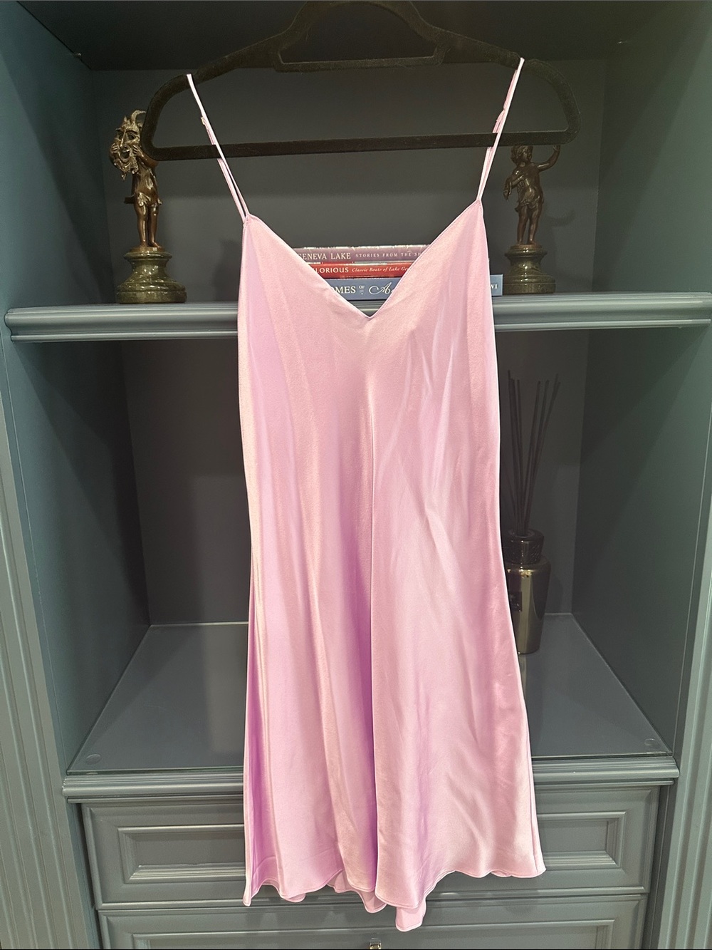 DANNIJO Lavender Satin Slip Dress